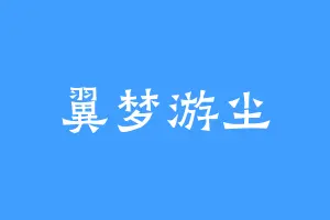 翼梦游尘