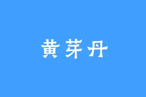 黄芽丹