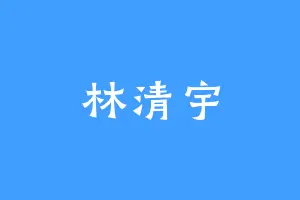 林清宇