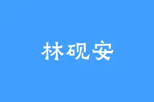 林砚安