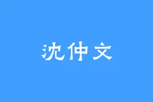 沈仲文