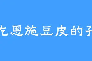 爱吃恩施豆皮的孔子