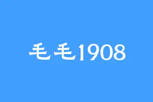 毛毛1908