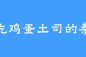爱吃鸡蛋土司的秦岚