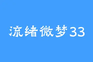流绪微梦33