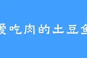 爱吃肉的土豆鱼