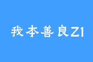 我本善良Z1