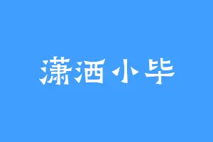 潇洒小毕