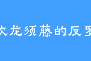 喜欢龙须藤的反罗镜