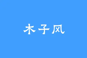 木子风