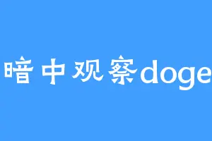 暗中观察doge