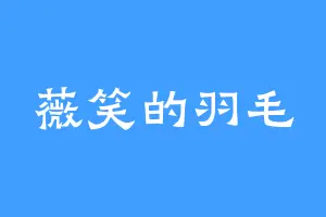 薇笑的羽毛