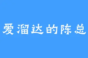 爱溜达的陈总
