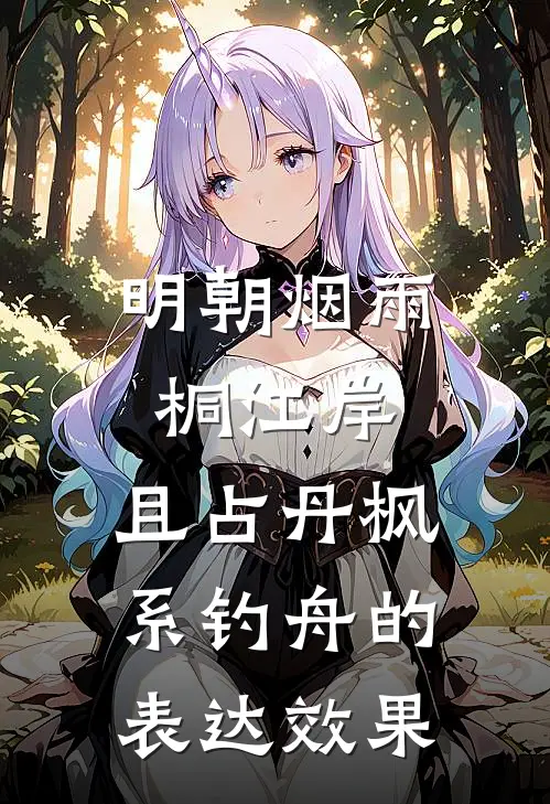 明朝烟雨桐江岸,且占丹枫系钓舟的表达效果