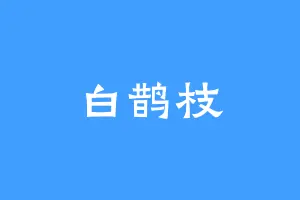 白鹊枝