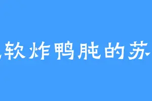 爱吃软炸鸭肫的苏家七